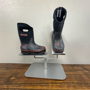 Bogs black with spiders boots size 8